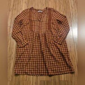 Sonoma Plaid Long Sleeve Dress